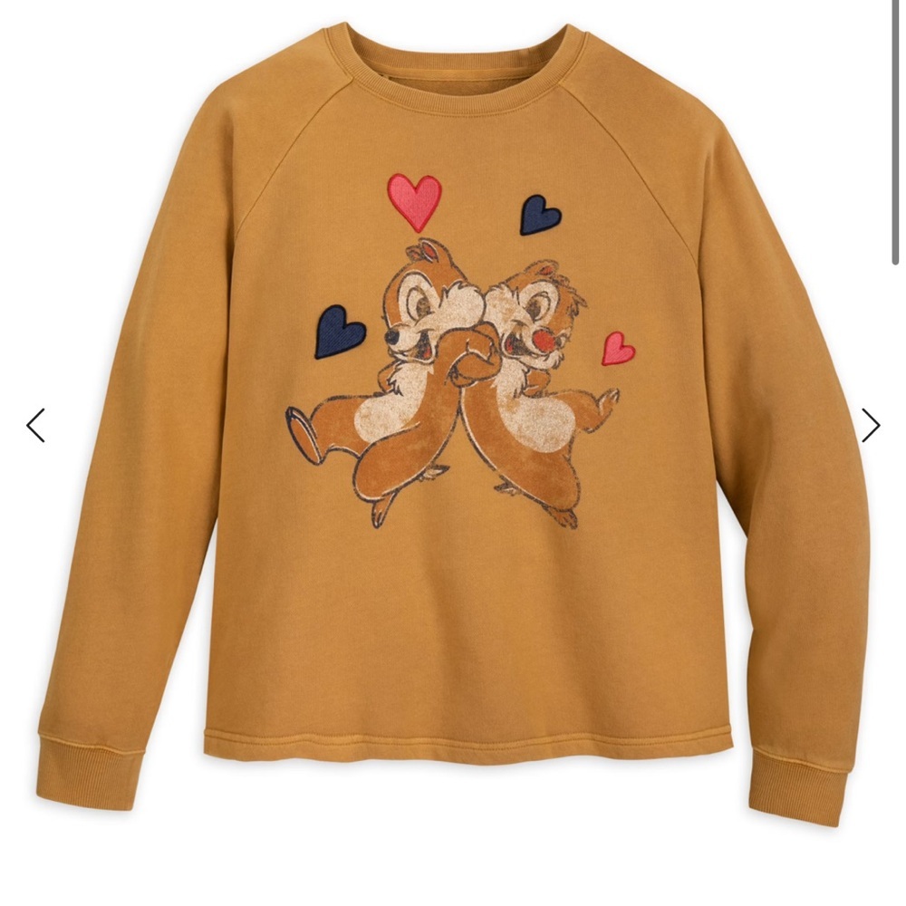 Disney Chip And Dale Chipmunk Crew Sweatshirt Size XXL